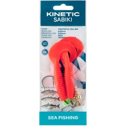 Kinetic Sabiki Twister XL - Röd/Svart/Guld